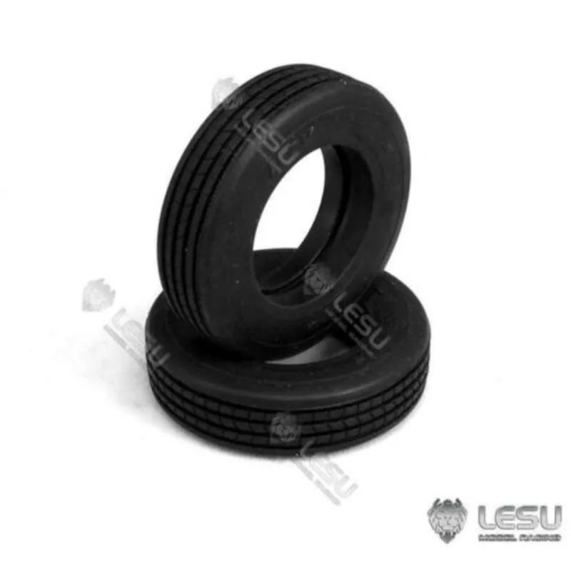 LESU 52MM Wheel Tires for 1/14 RC Tamiyaya A0020 Hydraulic Trailer Truck DIY Model Parts TH16958-SMT5