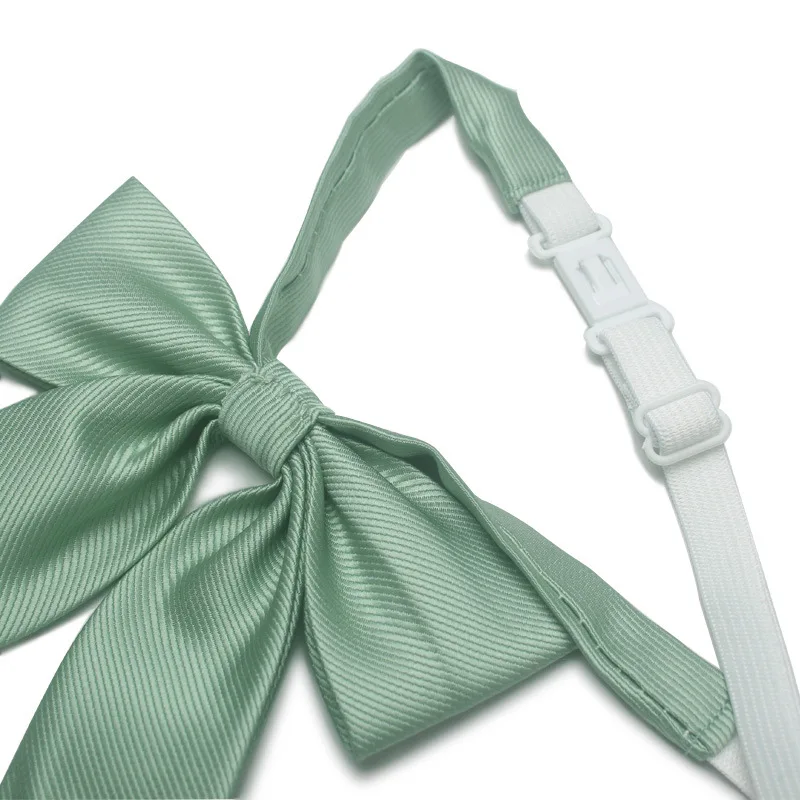 

Solid color small long handle collar feather root JK bow Japanese schoolgirl bow accessories small thing lotus root pink twill