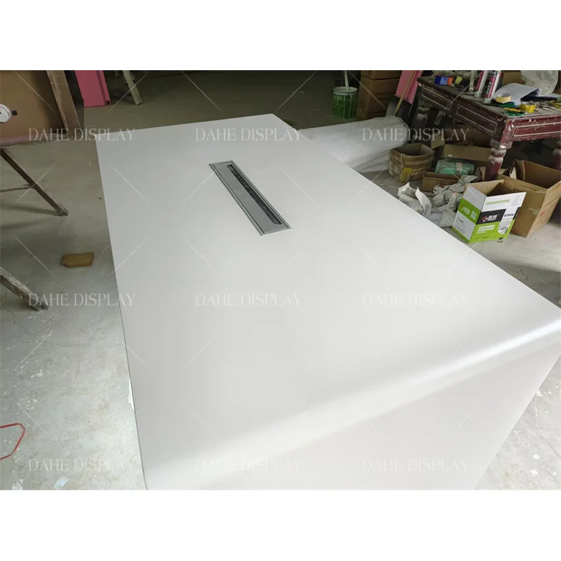 맞춤형 휴대폰 매장 진열대 노트북 이어폰 쇼케이스 나무 진열대 LED 조명 휴대폰 진열 카운터