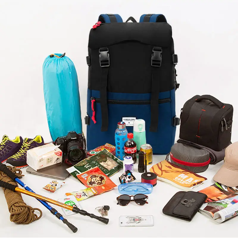 KINGSLONG Casual Outdoor Backpack Waterproof Large Capacity Bag Lightweight Patch Color Backpack 14-17.3 inch Laptop