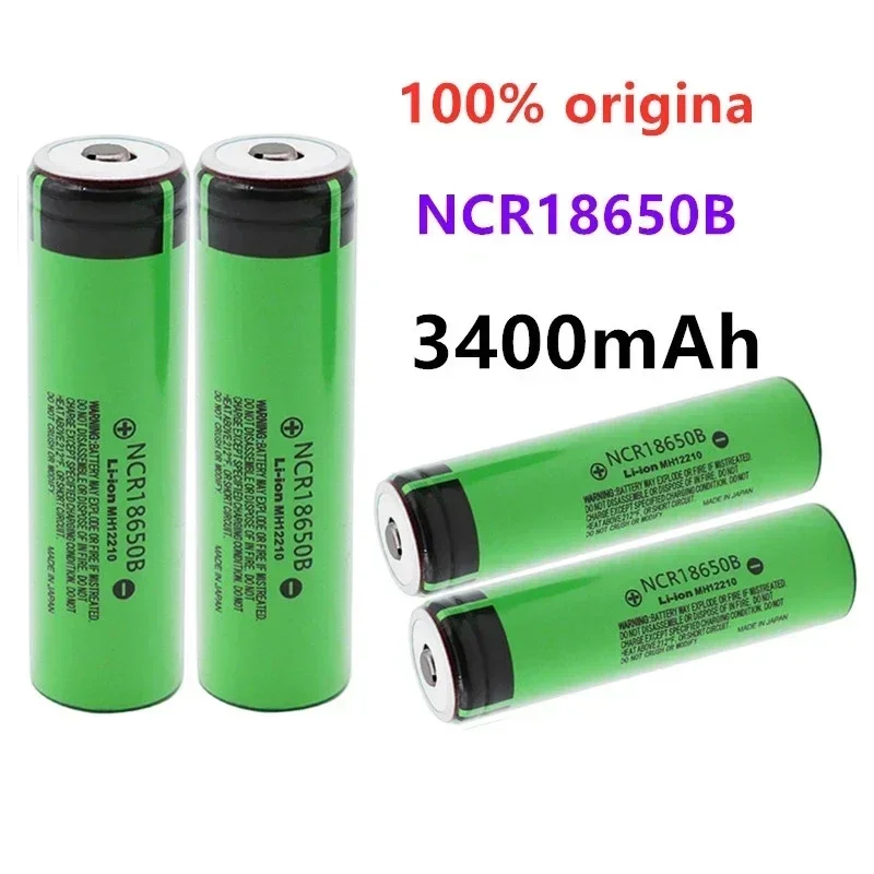 

100% Original Genuine 3.7 V 18650 Battery 3400mAh Lithium NCR18650B For Toy Flashlight Batteries