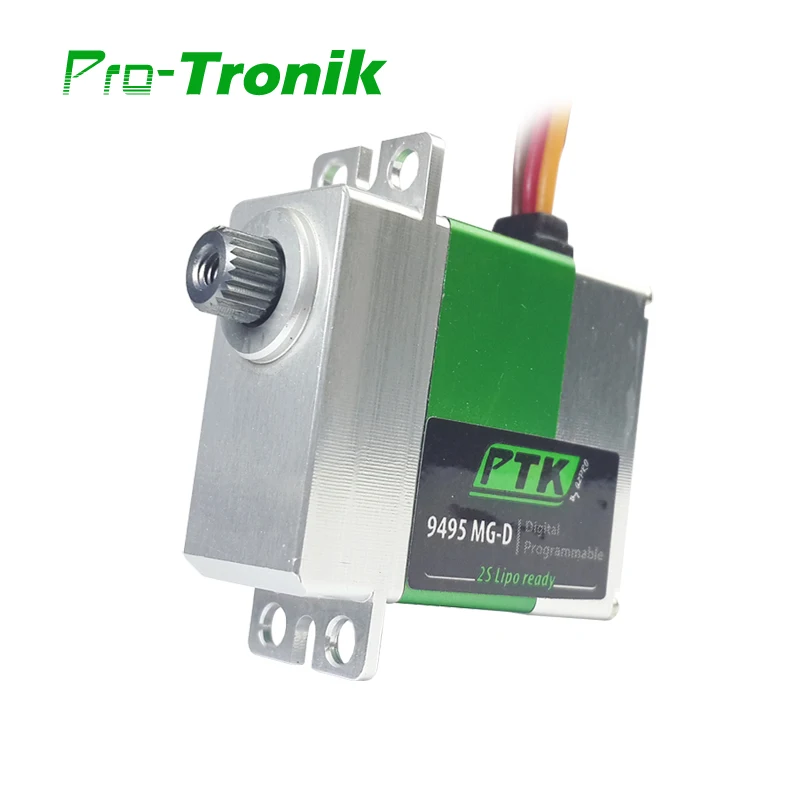 

PTK 9495 MG-D 9g Metal Gear Digital Servo Programmable 2S Lipo Ready for 450 380 RC Helicopter Airplane Replacement DIY Parts
