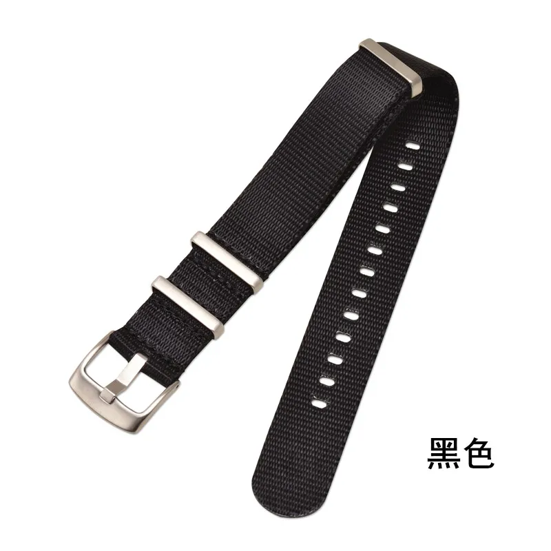 Deluxe Military-Style Nylon Strap with Triple Ring Buckle
