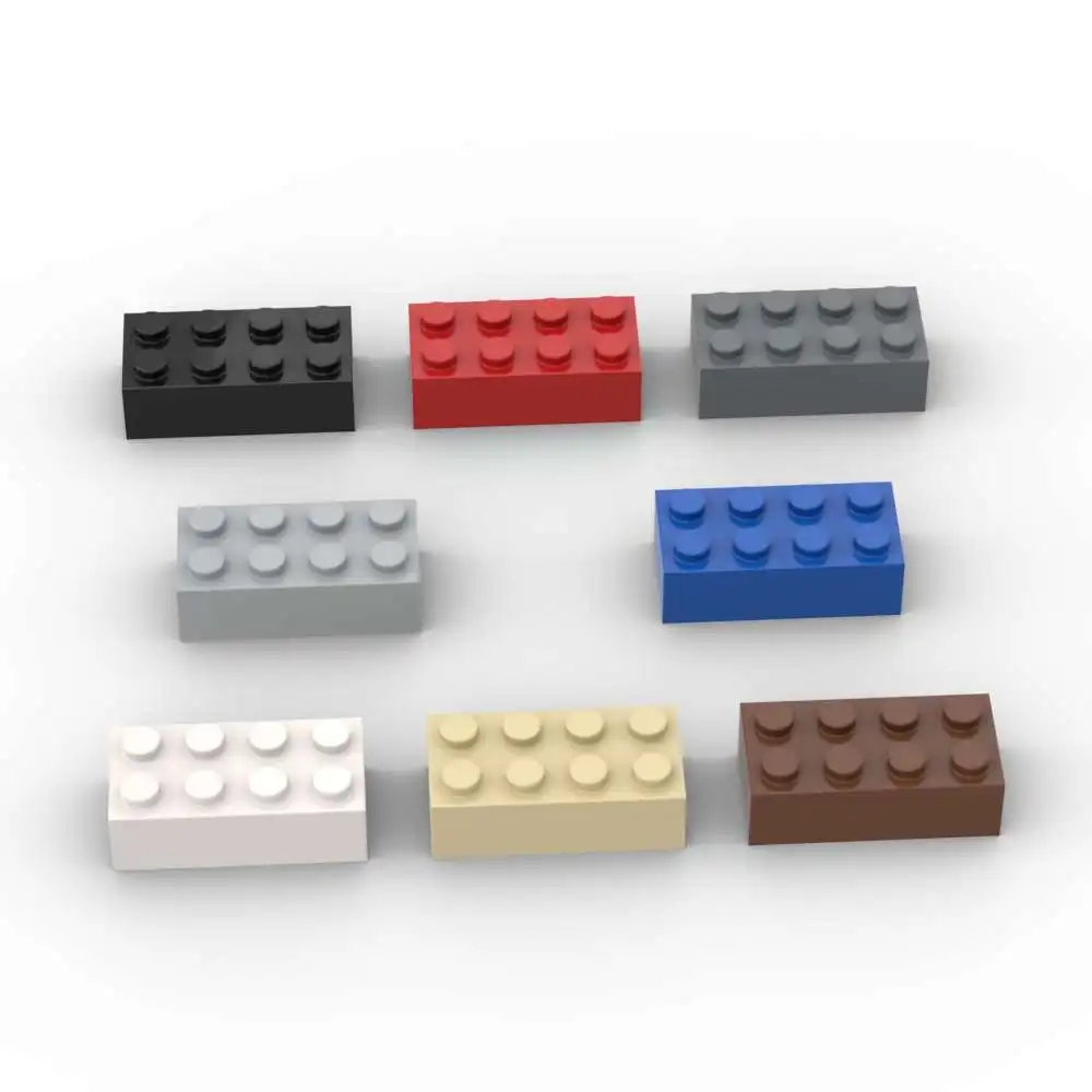 MOC 10PCS 3001 2x4 Bricks Building Blocks High-Tech Plate Board ...