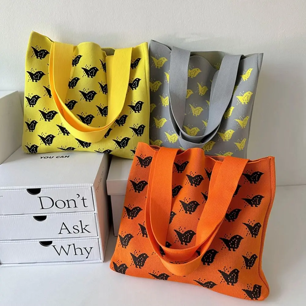 

Вместительная плетеная Сумка, новинка, вязаная шерстяная сумка через плечо с бабочкой, женская сумка-тоут