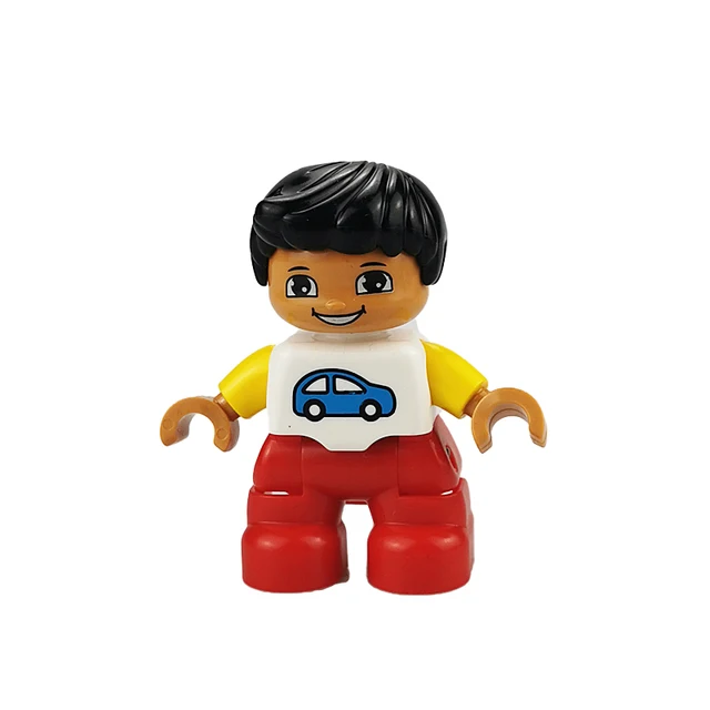 Big Size Action Figures City Princess Policemen Family Building Block Doll Character Accessory Toys Assembly Children Kids Gift Car boy