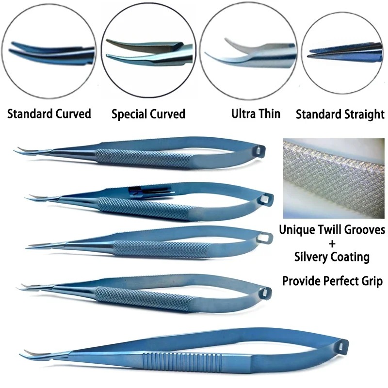Surgical Instruments Needle Holder Scissors Needle Holder Ophthalmology Barraquer Troutman Bechert-Sinskey Castroviejo Azar Needle Holder Without Lock