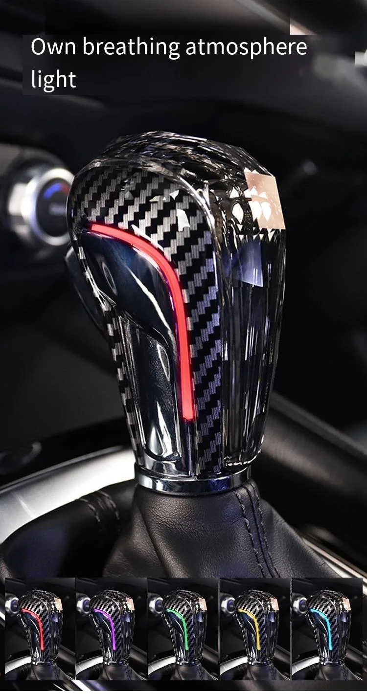 Crystal Shift Knob Is Suitable For Mazda Series, With A Seven Color Led Gear Hea