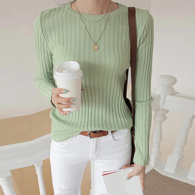 

Cekcya Autumn Cardigan Knitted Sweater Women Tops 2023 Knitting Pullover High Quality Casual Solid Color Female Clothes