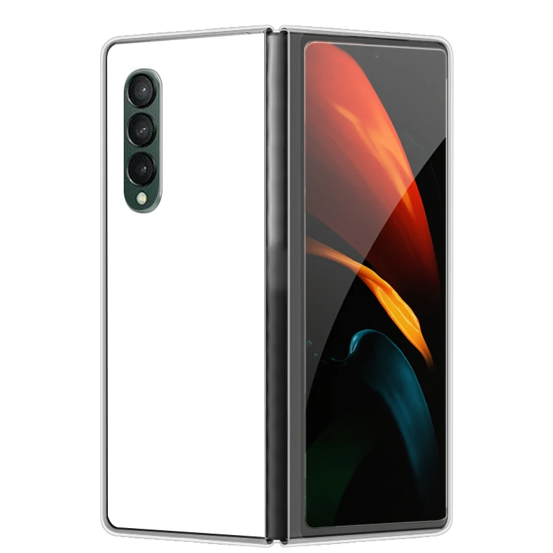 Luxury Painted Transparent Hard Folding Case – Premium Clear Cover for Samsung Galaxy Z Fold Series