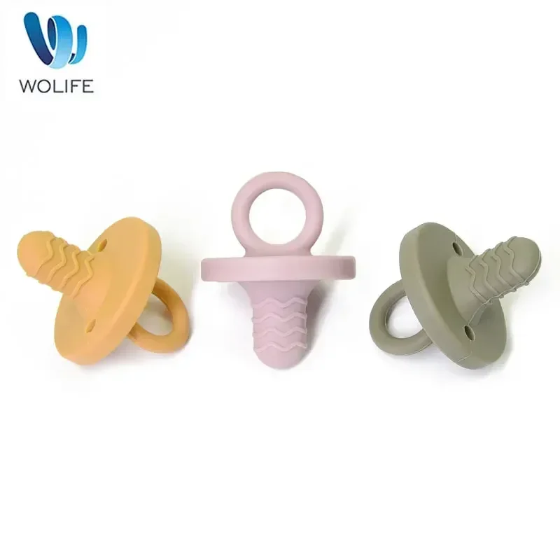 Newborn soft food silicone nipple infant pacifier teether toy BPA free
