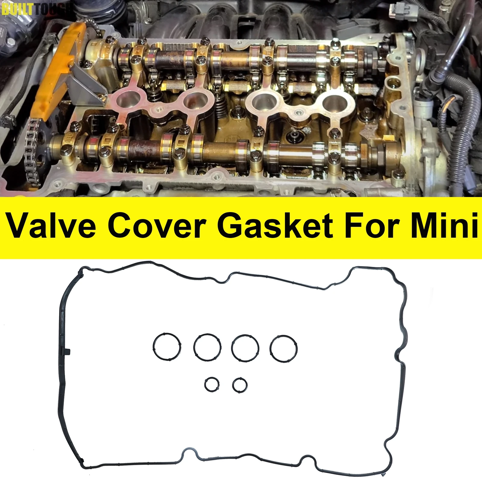 Engine Valve Cover Gasket For Mini Clubman Cooper Peugeot Citroen Berlingo 2006 2007 2008 2009 2010 2011 2012 2013 2014 2015-19 o ring gasket washers and gaskets