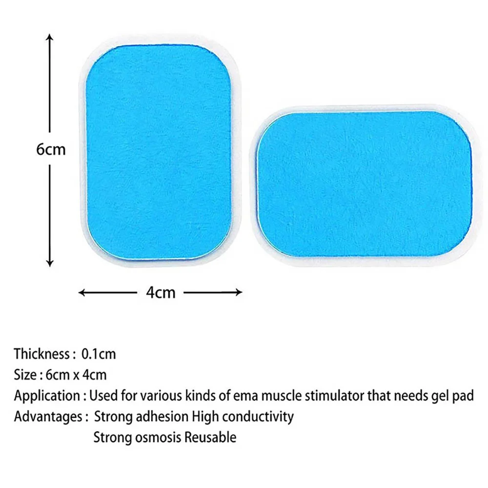 50 pcs (25 packs) Abdominal Muscle Hip Paste gel Tablets Hydrogel Conductive Electrode Tablets Hip Gel Paste Patch 2