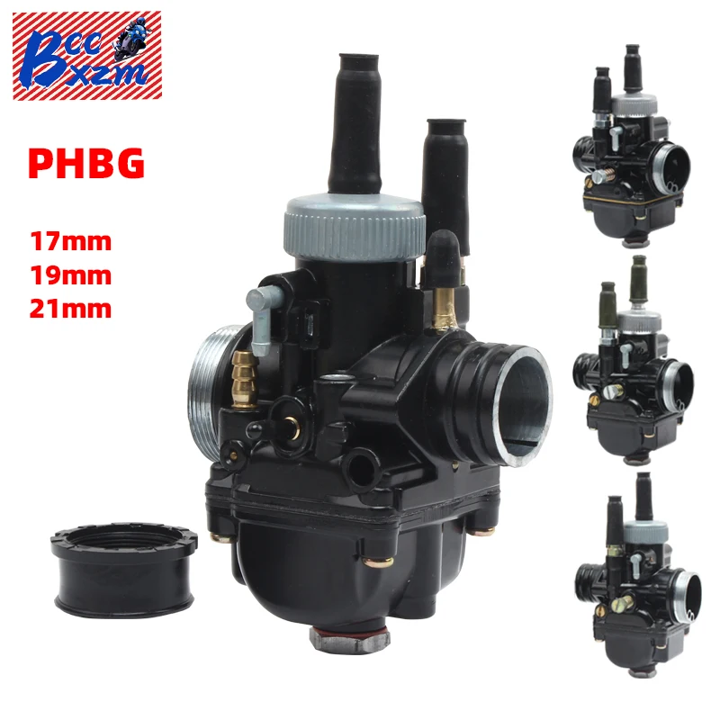 

For Dellorto PHBG Racing with air intake RS50 47cc 49cc GY6 50CC-100CC Motorcycle Carburetor 17 19 21MM Carb Moped Scooter 2T