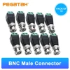 Free Shipping 2/5/10PCS BNC CCTV Connectors for AHD Camera CVI Camera TVI Camera CCTV Camera Coax/Cat5/Cat6 Cables 1
