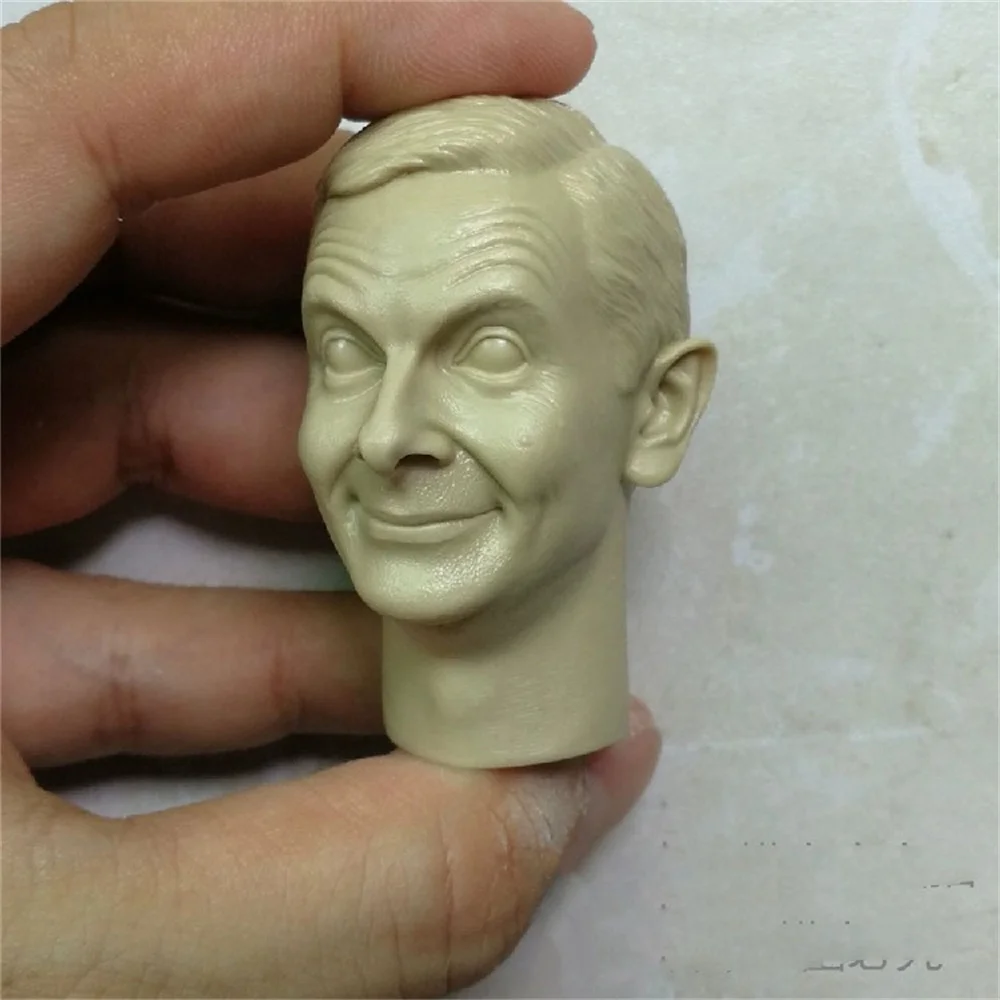 1/6 Mr Bean Head Sculpt Pvc Testa Maschile Intaglio Modello Non Verniciato Fit 12 ''Soldier Action Figure Bambole Del Corpo Giocattoli Non Dipinti