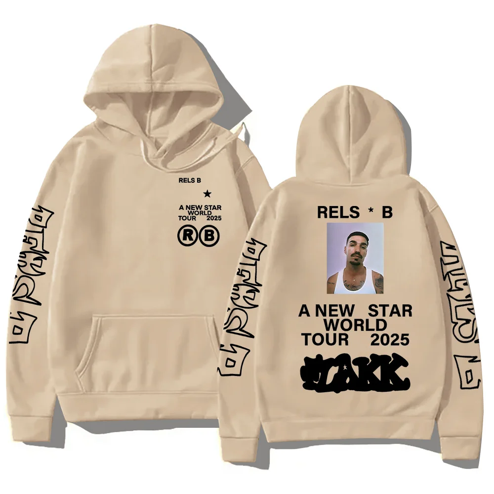 Rels B A New Starworld Tour 2025 Hoodies Funko Pop Men Women Sweatshirt New Trend Aesthetic Clothing Fall High Street Pullovers 3