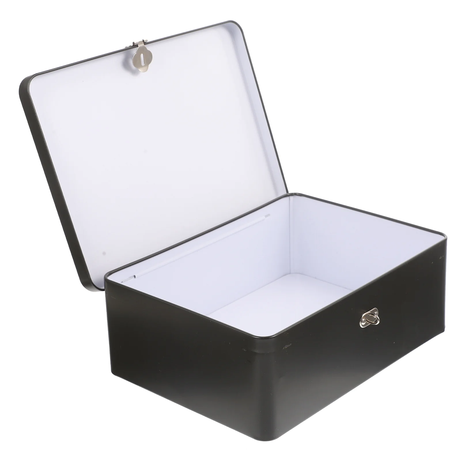 

Jewelry Storage Box with Lock The Gift Decorative Containers Lids Tinplate Case