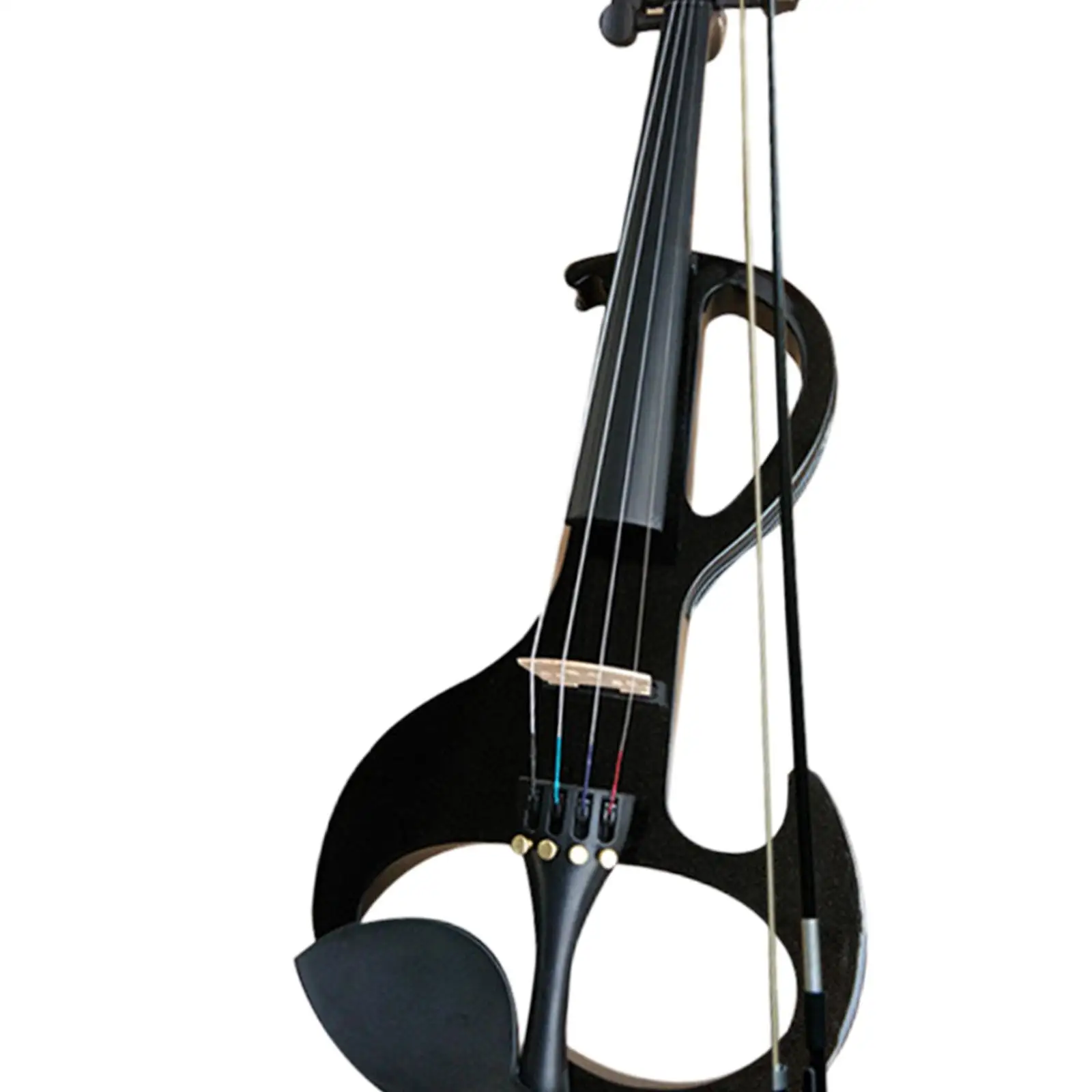 Electric Violin Set with Hard Case, Fiddle and Violin Bow and Headphone with