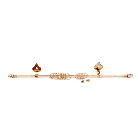 Set Mini Portable Dollhouse Curtain Rod Curtain Pole Lightweight  Expanding