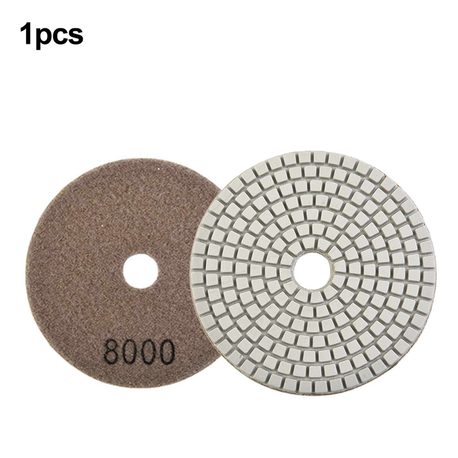 4-Inch Diamond Polishing Pads for Wet/Dry Sanding and Grinding - Granite, Stone, Concrete, Marble - 100mm Hook & Loop Backed
