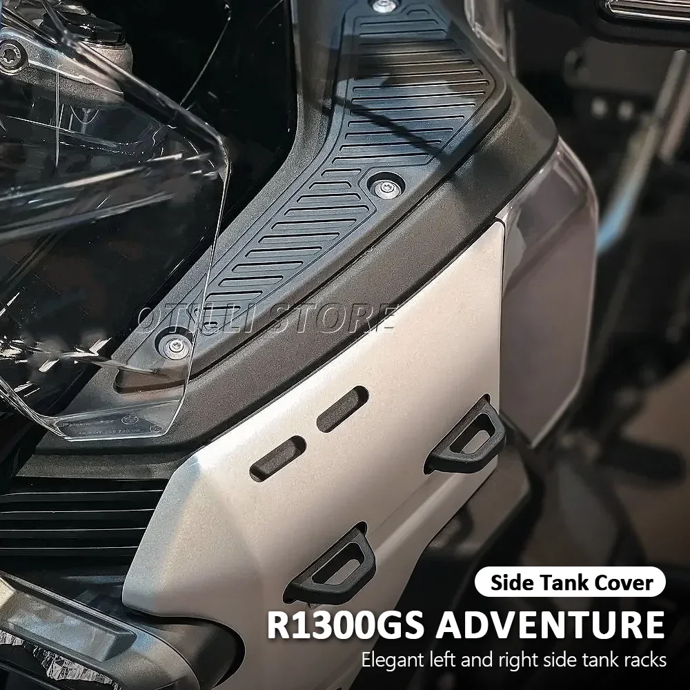 Motorcycle Tank Rack For BMW R1300GS Adventure (2024-2025) - Bilateral Side Shelves/Spoilers, Black