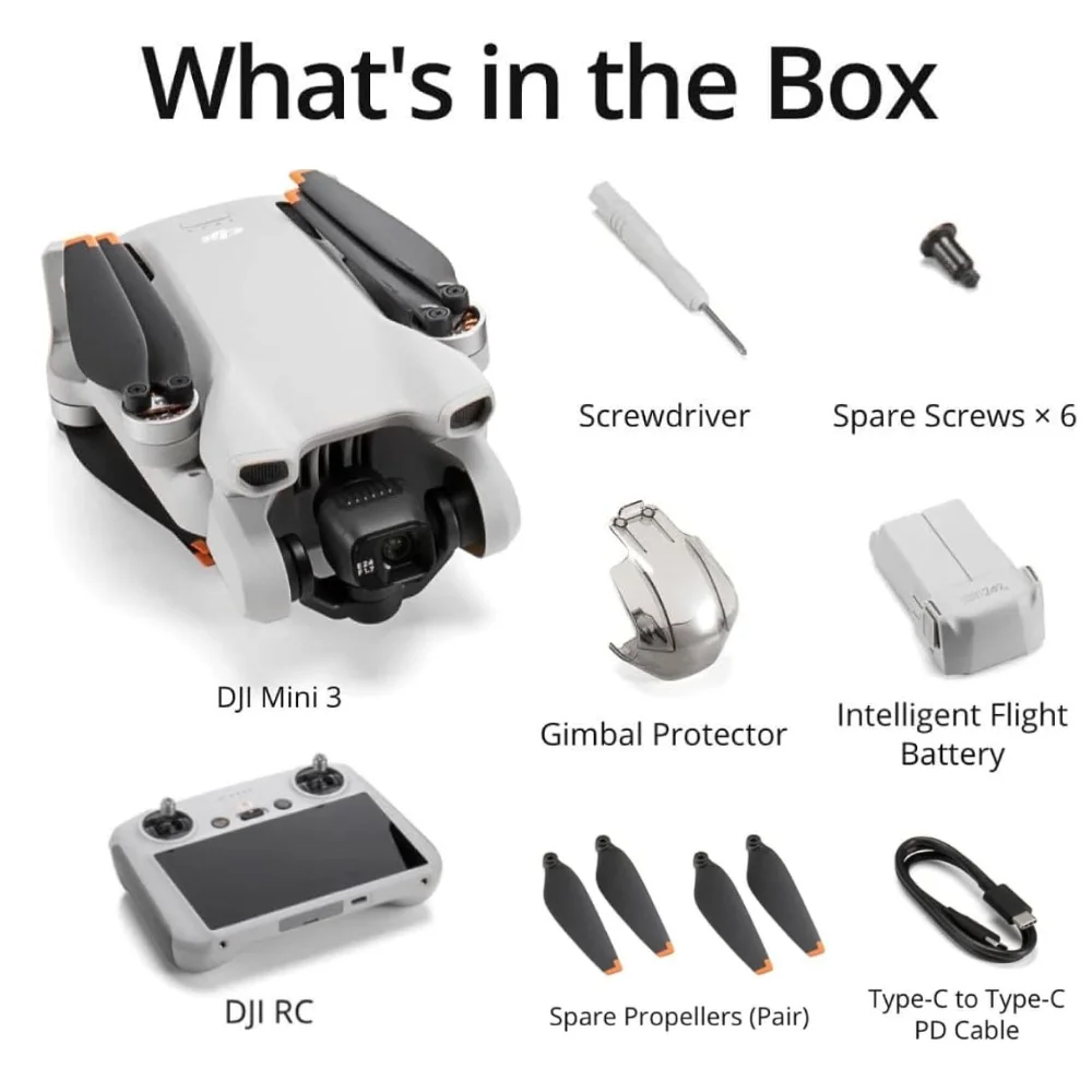 ตัวเลือกสินค้า โดรน DJI Mini 3 น้ำหนักเบา พับเก็บง่าย ถ่ายวิดีโอ 4K HDR