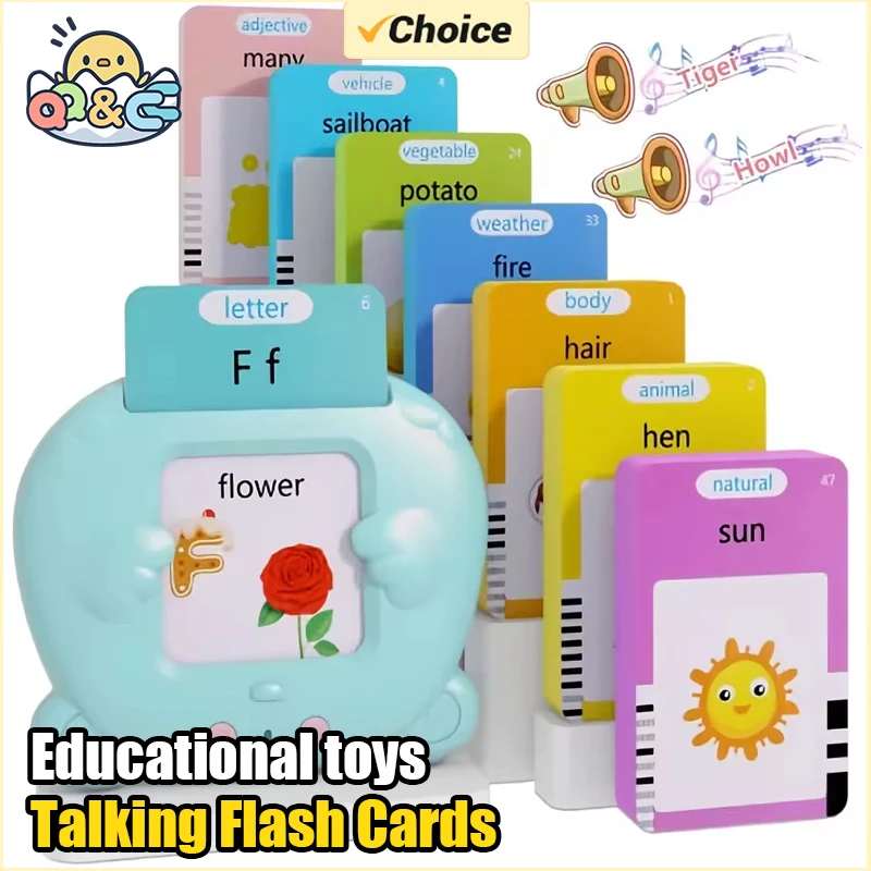 Educational Talking Flash Cards for Kids Learning