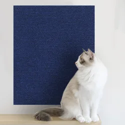 Self - Adhesive Customizable Cat Scratching Mat and Furniture Protector for 60X60CM (Dark Blue)