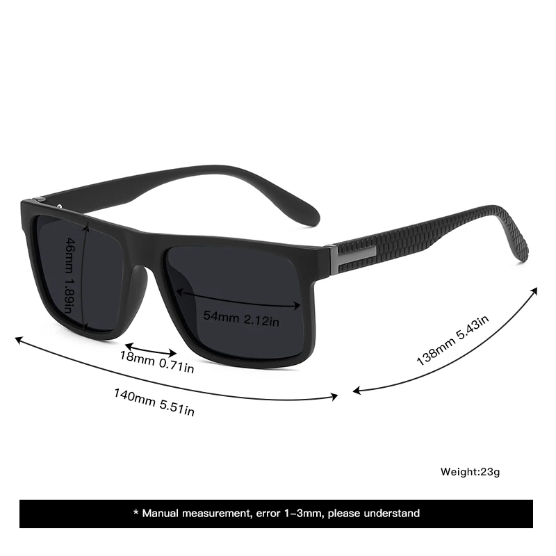 New Large Frame Men's Trend Sports Sunglasses Men Driving Polarized Car Sunglasses 1077