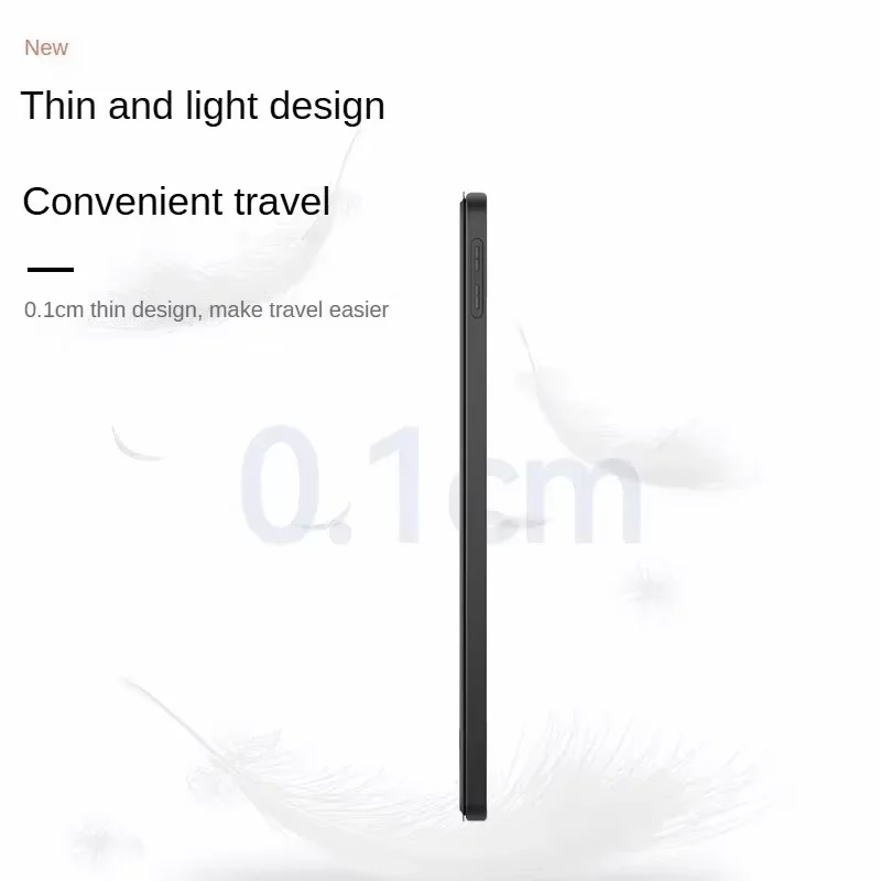 Premium 13 Tablet Case with PU Soft Silicone Back and Foldable Design