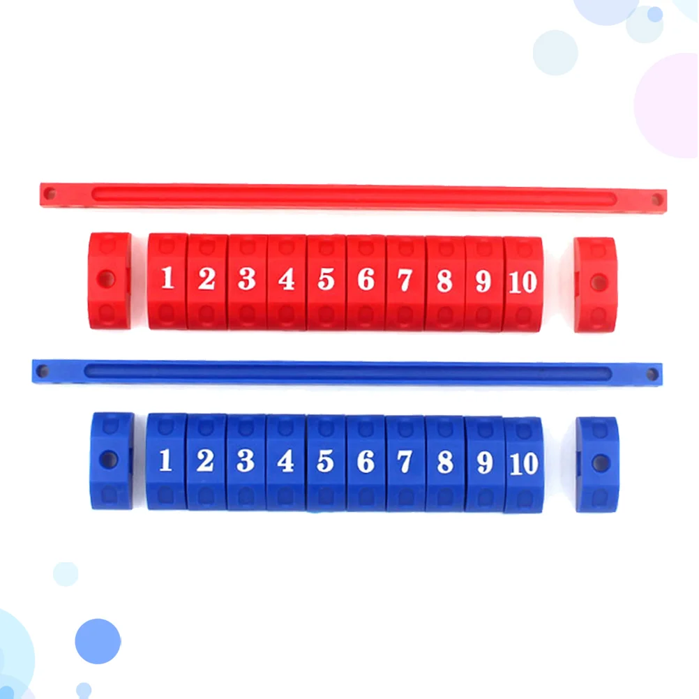 

2pcs Durable Blue Red Plastic Scoring Units Counters Markers for Foosball Soccer Table Football Score Keeper (1 Red and 1 Blue)