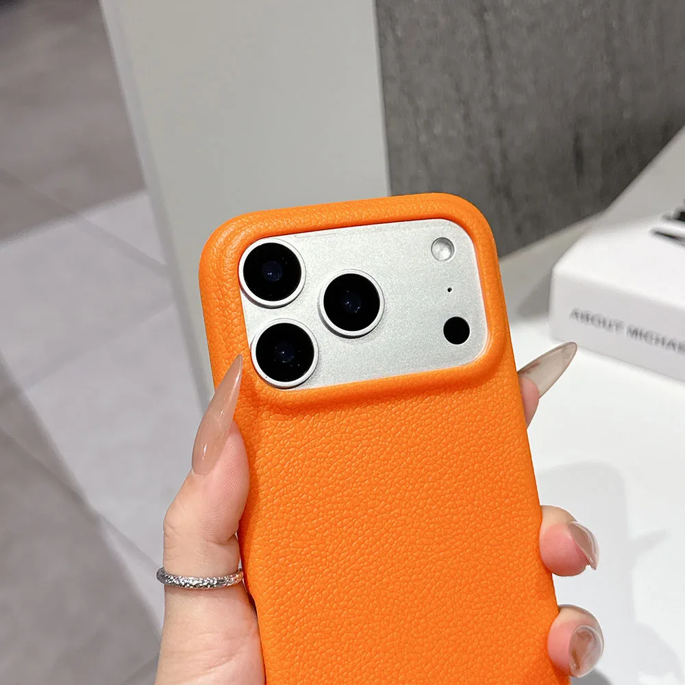 Luxury Ultra-Thin Leather Silicone Textured Soft Case - Candy Color Edition