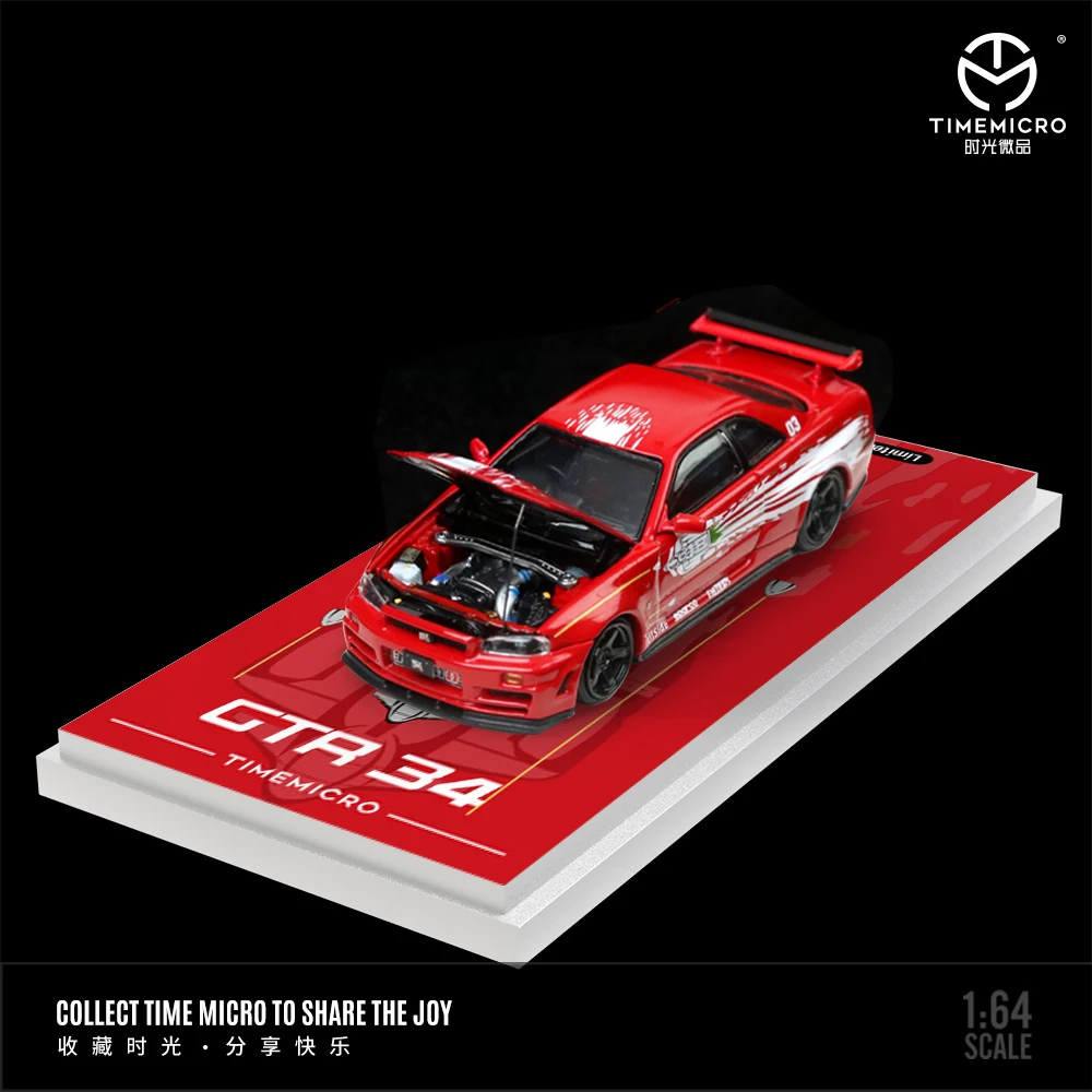 In Stock TimeMicro 1:64 Nissan GTR34- Fast & Furious Painted Alloy model 2