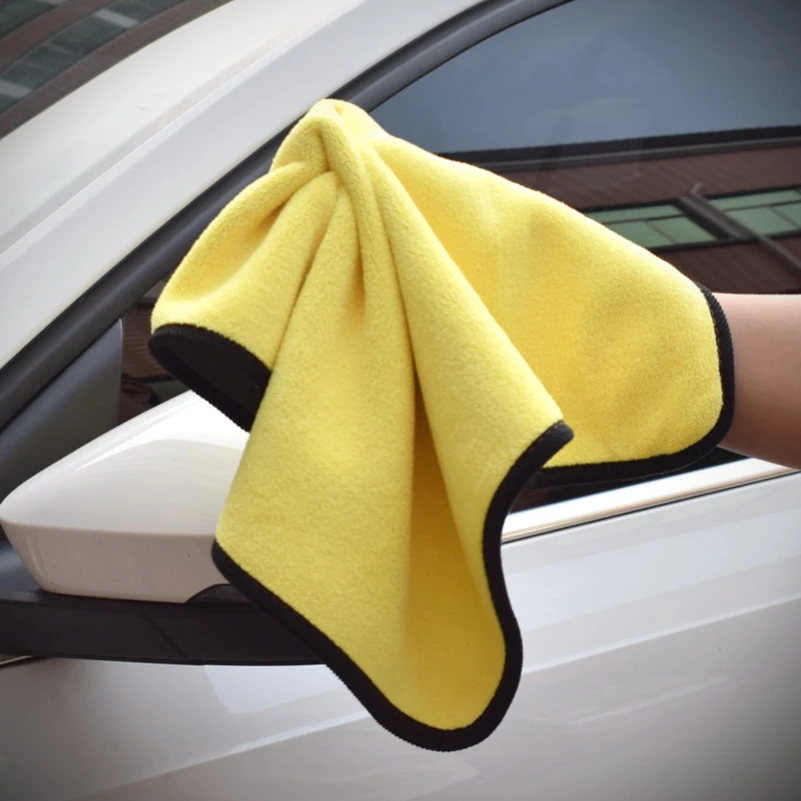 

Thickened and Absorbent High-density Coral Velvet Car Towel Double-sided Cleaning Detailing Wash Accessories