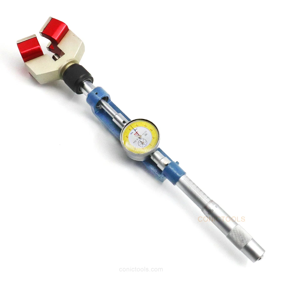 

Tool setting micrometer with magnetic base
