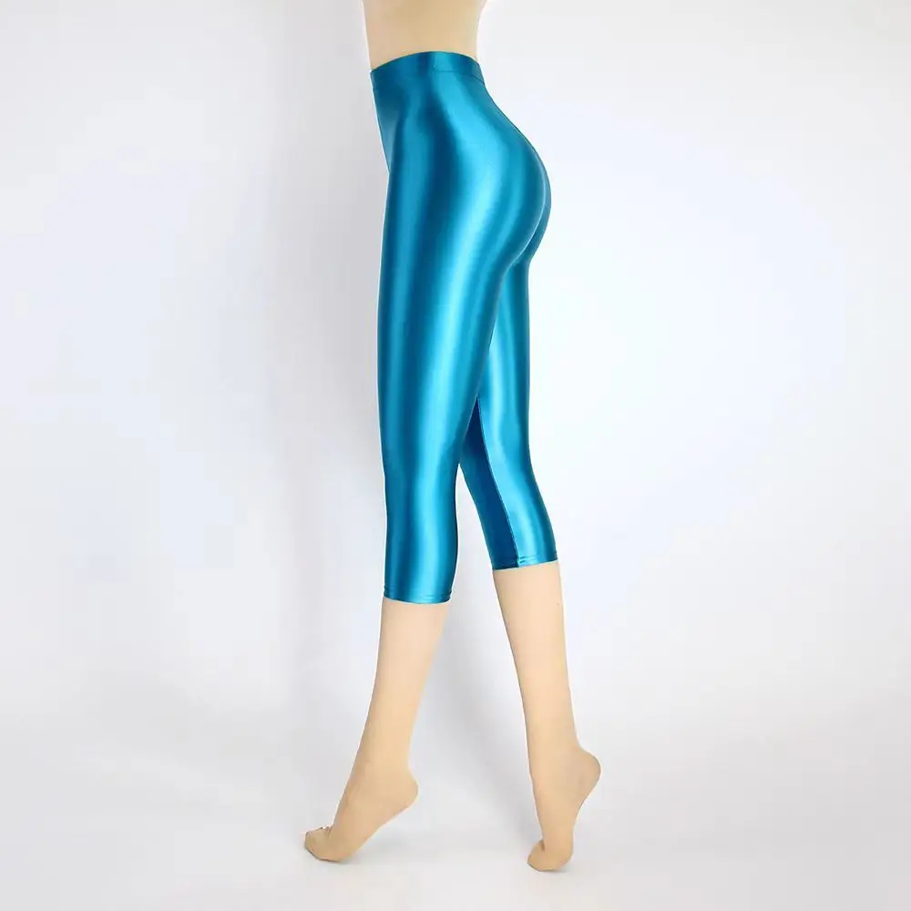 77cm Length Summer Spring Sexy Women Seventh-Length Leggings Casual Plus Size High Waist Tight Shorts Bottoms