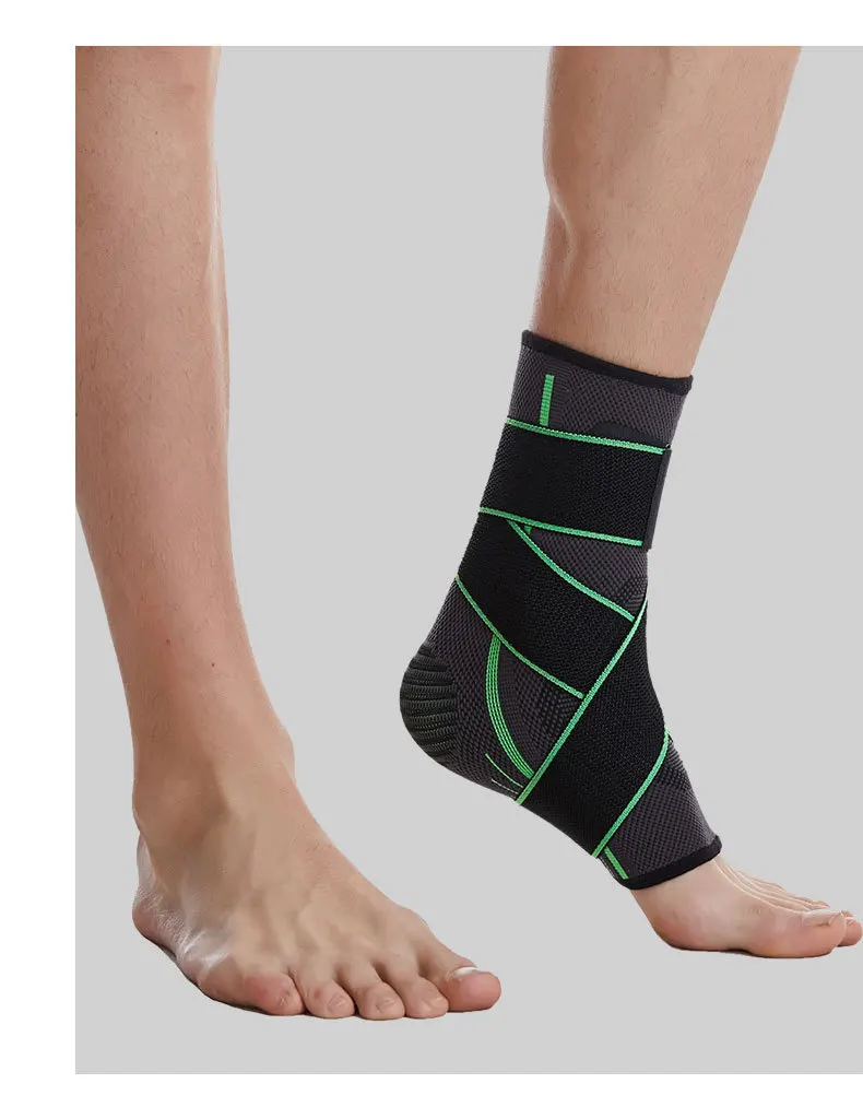 1-teilige Knöchelstütze für Fitnessstudio, für Männer und Frauen, Basketball, Laufen, Anti-Verstauchung, Kompression, Sport, elastisches Nylon, gestrickter Knöchelschutz – Detail 9
