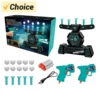 Glow-in-The-Dark Shooting Target Practice Kids Shooting Toy Gun Set, USB 2in1 Luminous Electric Hover Target Practice and Target 1