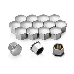 Premium Car Wheel Nut Rim Cover and Tyre Screw Cap Set (16 Pieces) - Stylish Accessories (As the picture shows)