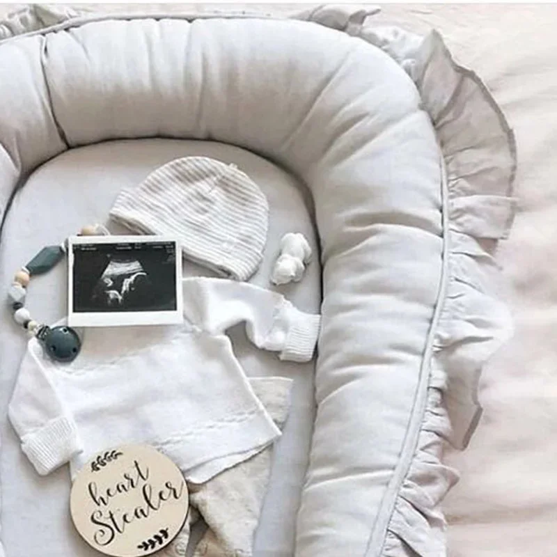 عش الطفل المحمول 0-18 شهرًا سرير مضاد للانقلاب قابل للفصل مع حصيرة تبريد سرير لحديثي الولادة للرضاعة الطبيعية وأسرة الأطفال