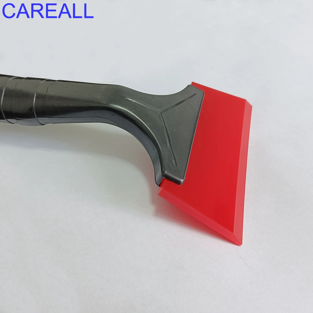 Long Handle Rubber Squeegee Windshield Ice Scraper Snow Shovel Window Tint Tool Car Water Wiper Glass Cleaning