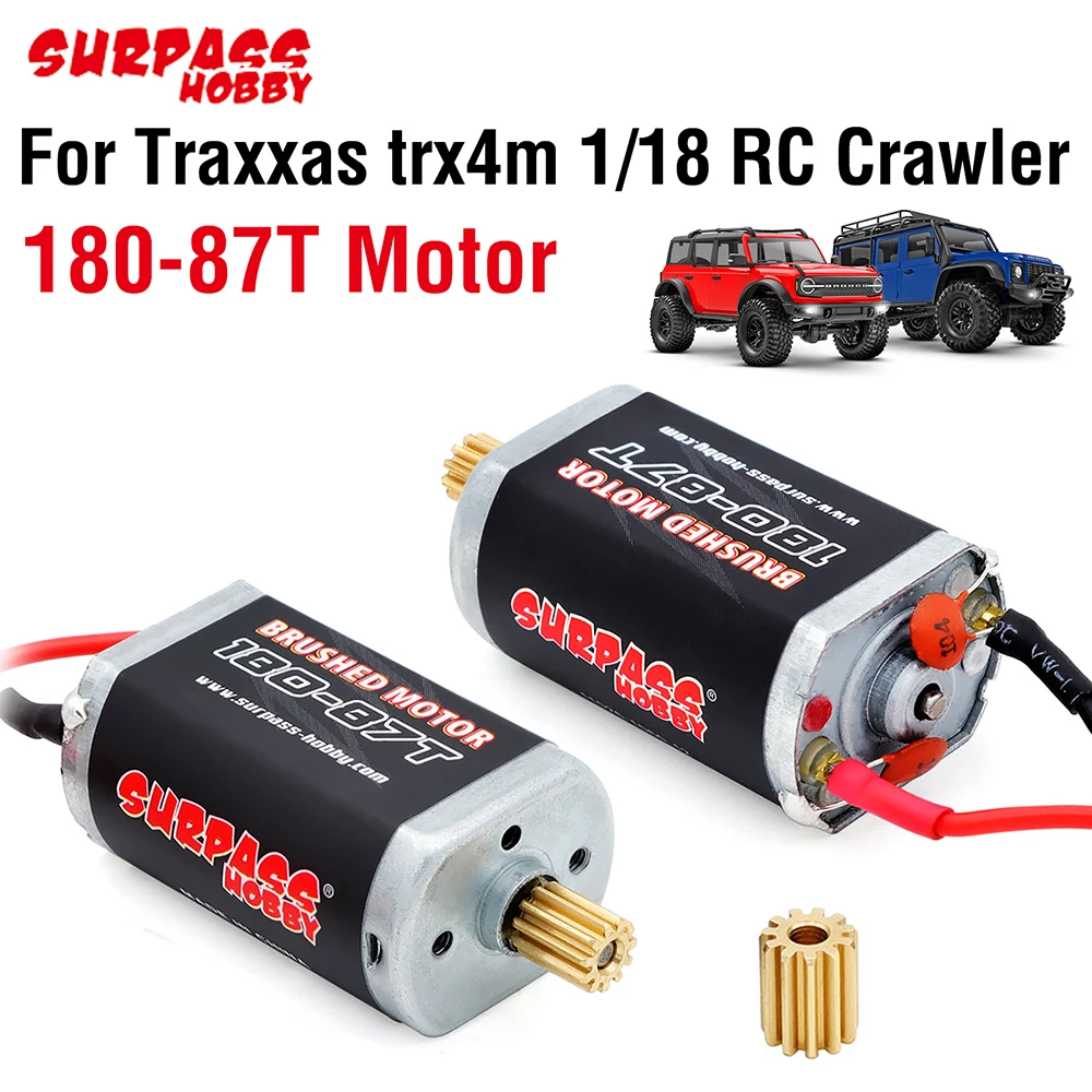 RCAWD 030 Size 55T Carbon Brushed Motor With 11T Steel Pinion Gear For Axial SCX24 1/24 Crawler - View #8