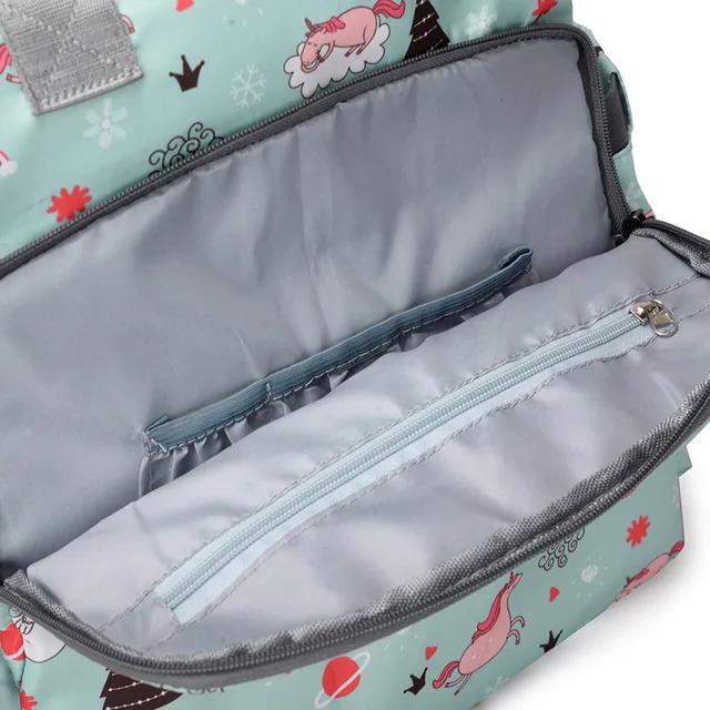 Multi functional Mommy Bag Outdoor Lightweight Multi layer Baby Storage Bag Anti splash Portable Maternal and Child Bag 4