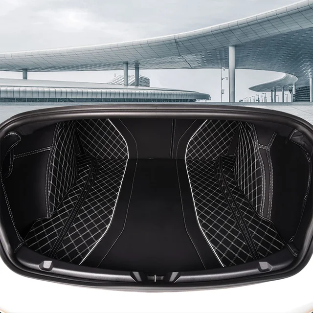 Protecteur de coffre arrière pour Tesla Model 3, tapis de doublure de coffre,  accessoires de style de voiture, Y 2023 2022 2021 2020 - AliExpress