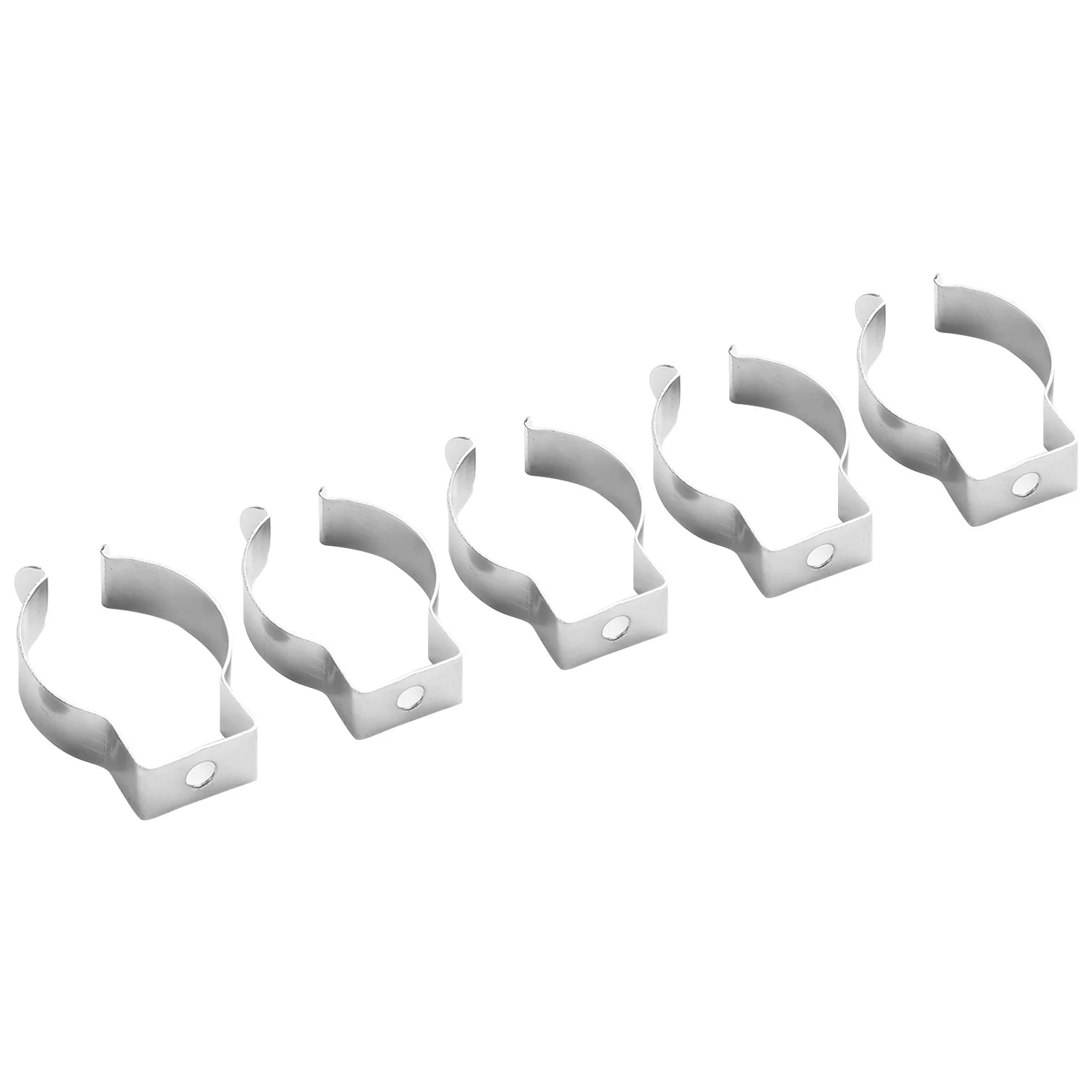 10pcs Spring Terry Clips Stainless Steel Narrow Base Tools 6mm-28mm Heavy Duty Tools Storage Hangers For Garages Sheds Hardwares