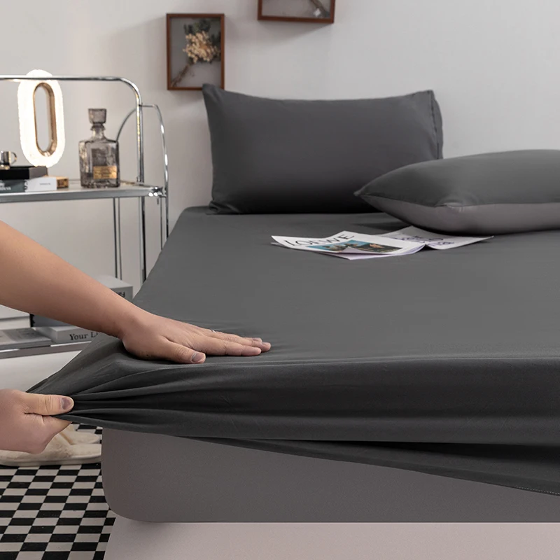 

TX летний простой однотонный матрас, пылезащитный чехол, матрас, один предмет, супер дышащий полноразмерный нескользящий фиксированный