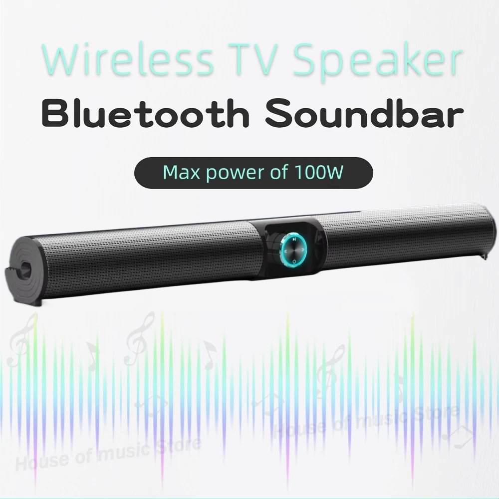 ホームシアターシステム サウンドバー TV スピーカー Bluetooth BS-55ポータブルワイヤレスBluetoothスピーカー,TVサウンドバー
