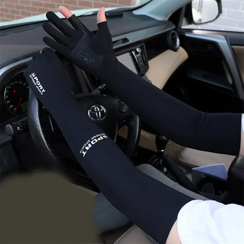 Cool Men Women Arm Sleeve Gloves Running Cycling Sleeves Fishing Bike Sport Protective Arm Warmers UV Protection Cover New