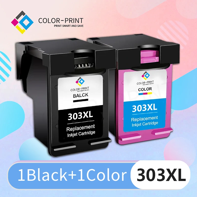 Stampa A Colori Rigenerata 303Xl Per Hp 303 Hp303 Xl Cartuccia D'Inchiostro Ricaricata Per Stampante Envy 6220 6222 7120 7130 7822 7830